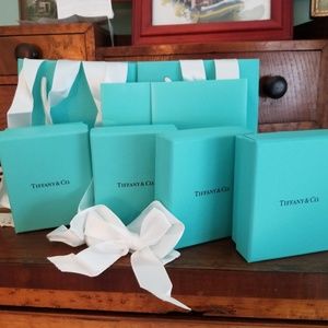 Tiffany & Co infinity necklace, ring, bracelet ear